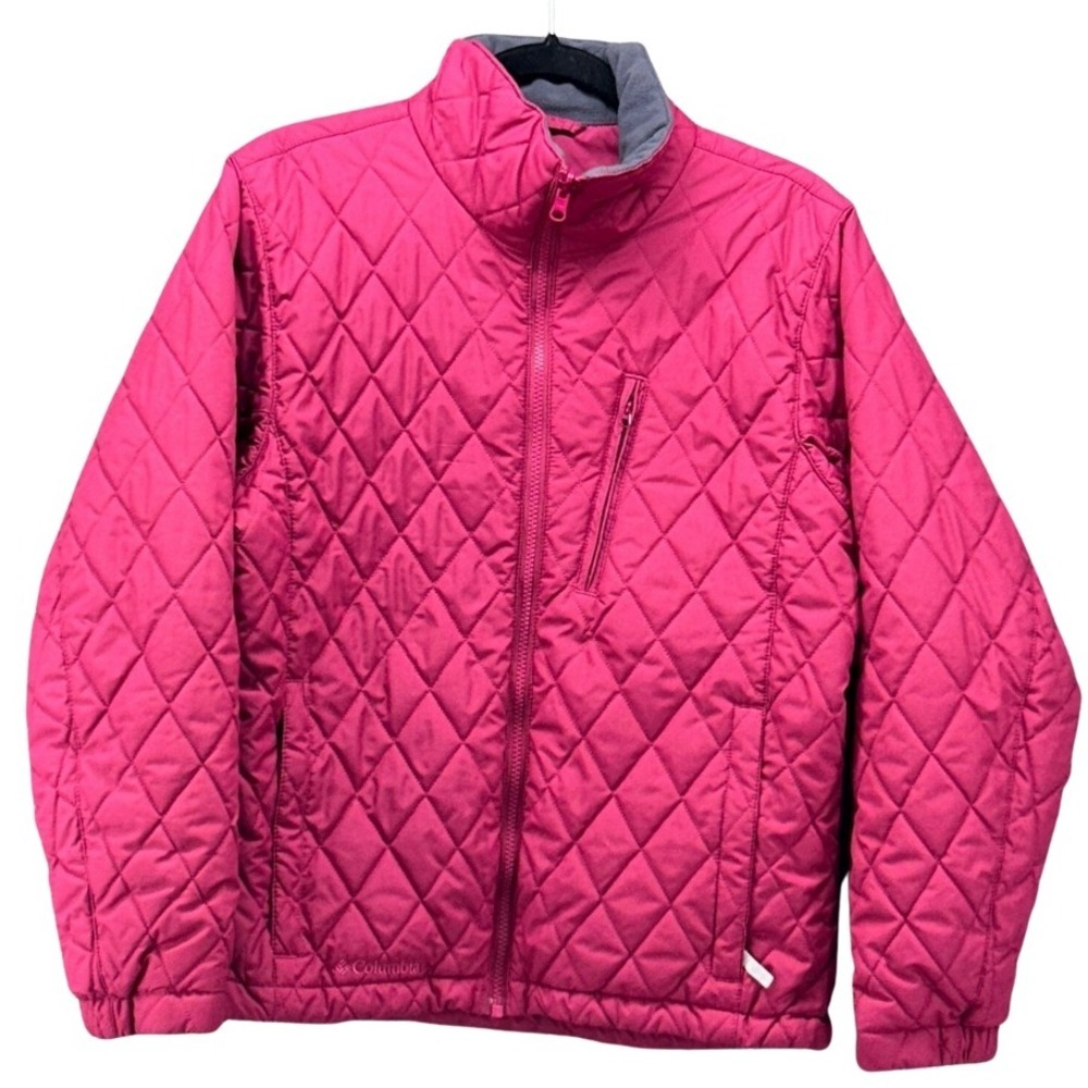 Columbia Quilted Puffer Jacket Fuchsia Pink Medium